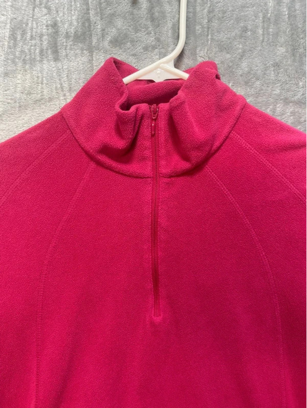 Columbia Women's Fleece Pullover Half-Zip Pink Large - Picture 3 of 9